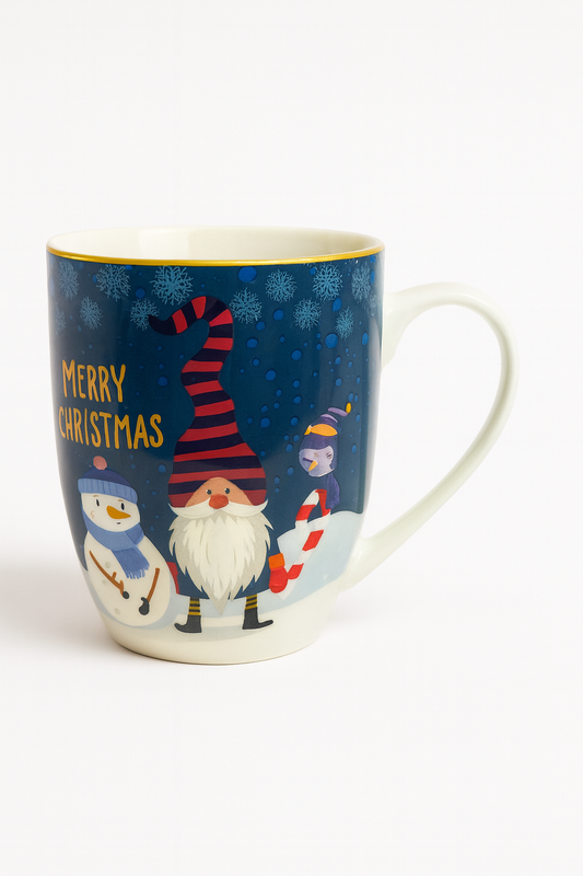 Κεραμική Χριστουγεννιάτικη Κούπα – “Merry Christmas” με Gnome