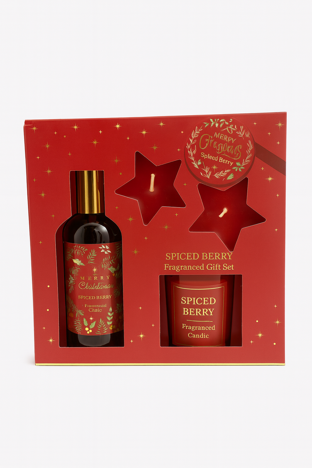 Σετ Κερί & Αρωματικό Χώρου – Spiced Berry (100ml)
