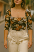 Velvet Blossom Bodysuit