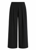 Wide-Leg Pleated Trousers