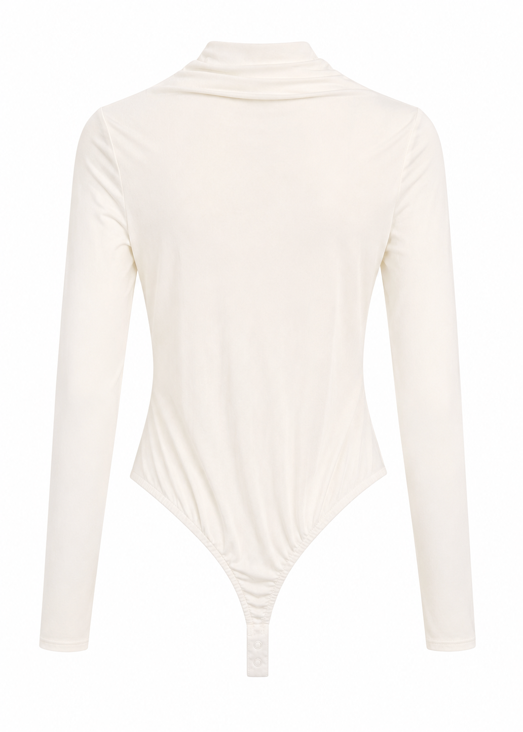 Asymmetric Draped Bodysuit | Ivory