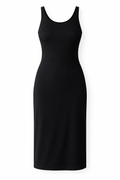 Black Maya Midi Dress