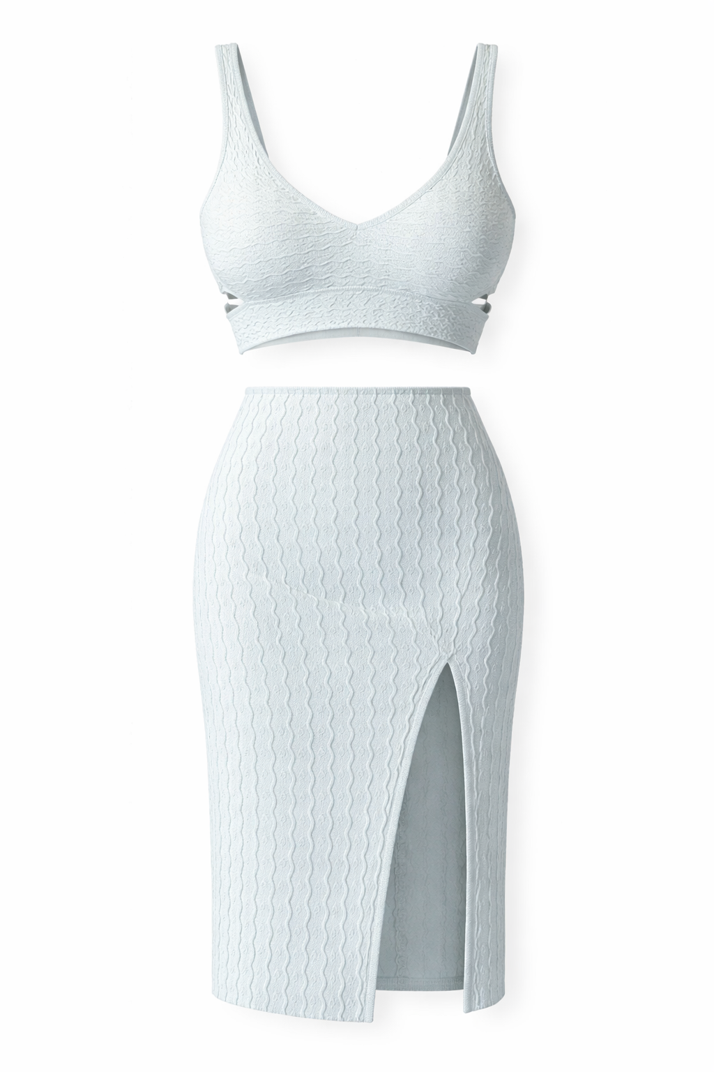 Nerida Ciel Crop Top and Skirt Set