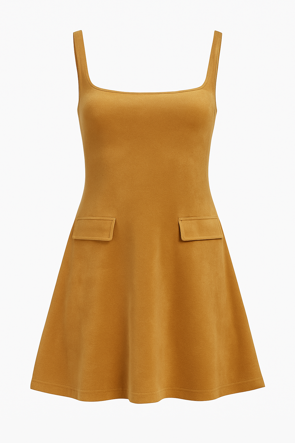 Suede Cordelia Mini Dress Camel