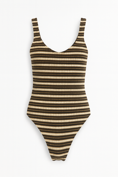 Parnassus Striped Knit Bodysuit