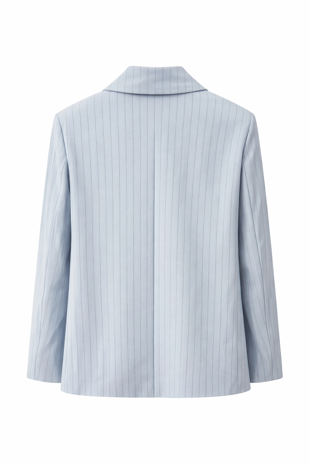 Light Blue Pinstriped Blazer
