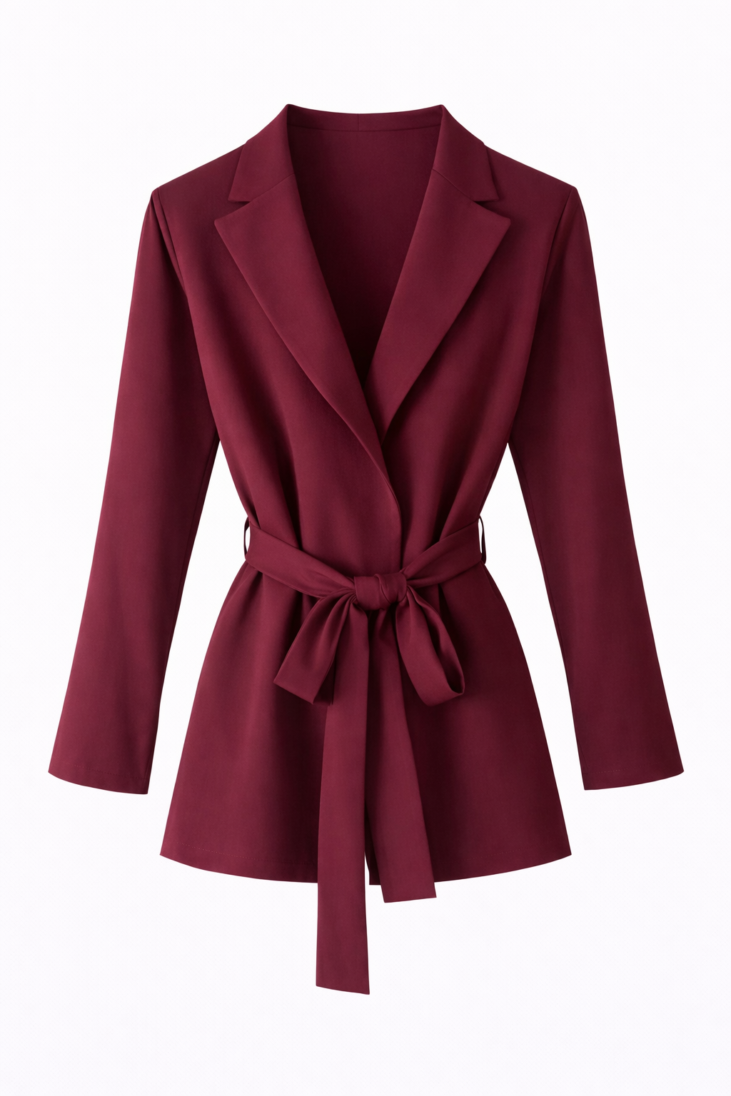 Burgundy Jogger Pants & Blazer Set - Premium Two-Piece Suit