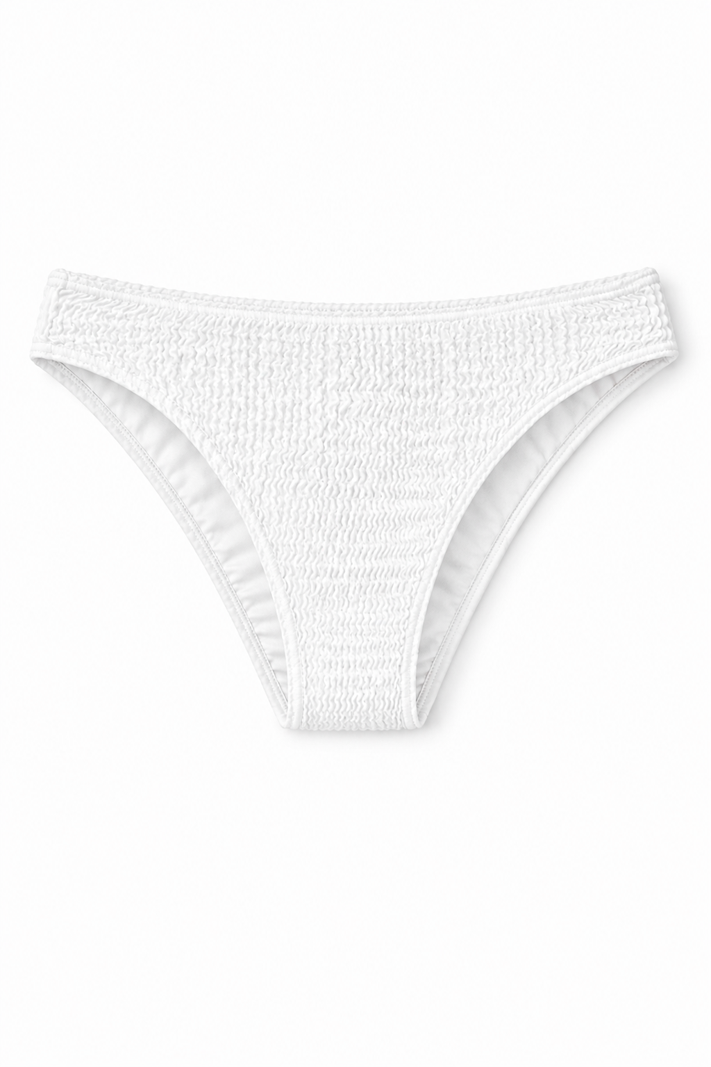 Coraline White Crinkle Bikini Bottom (PRE-ORDER)