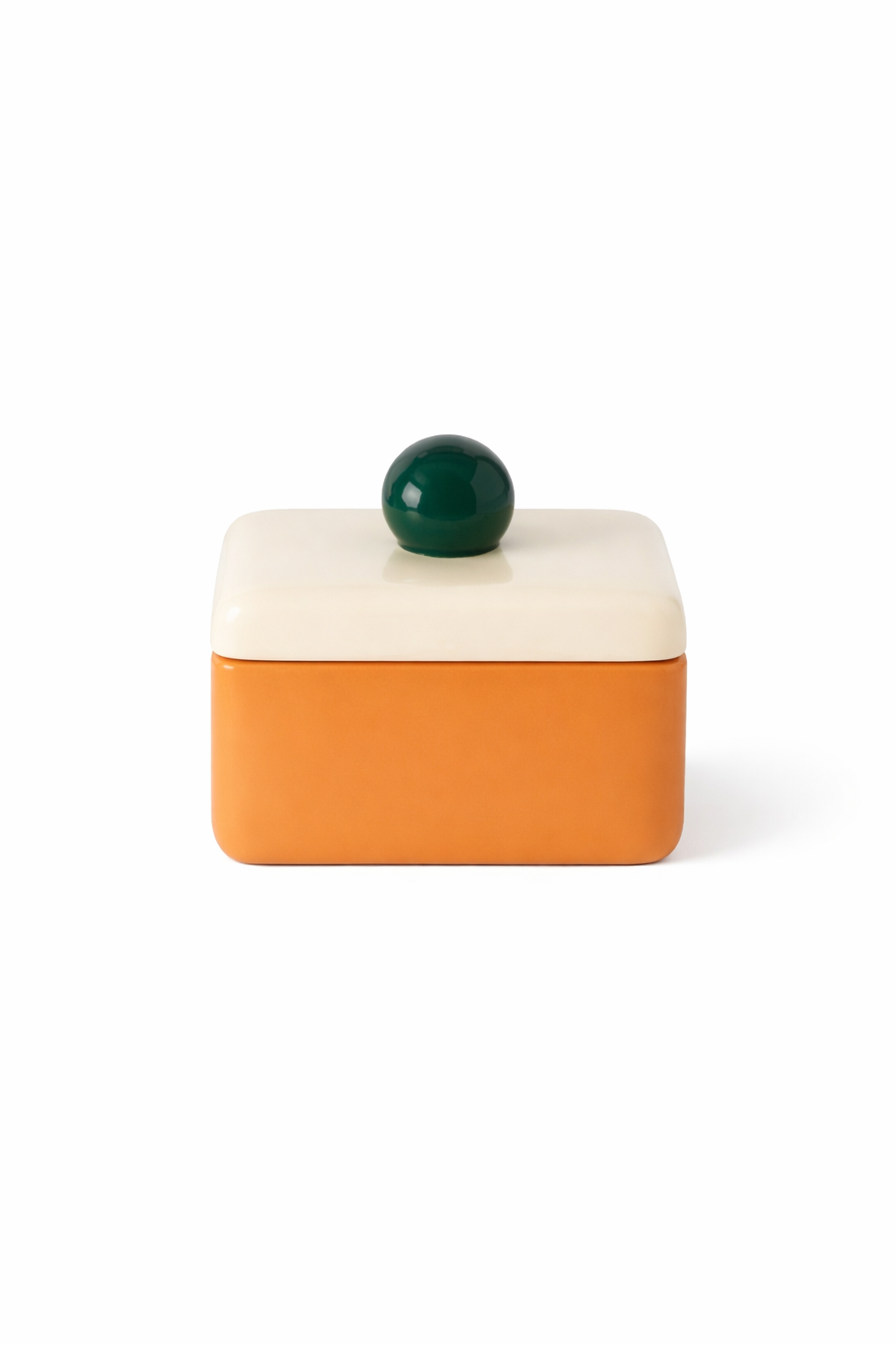 Ceramic Storage Box with Lid 14.5×13×9cm