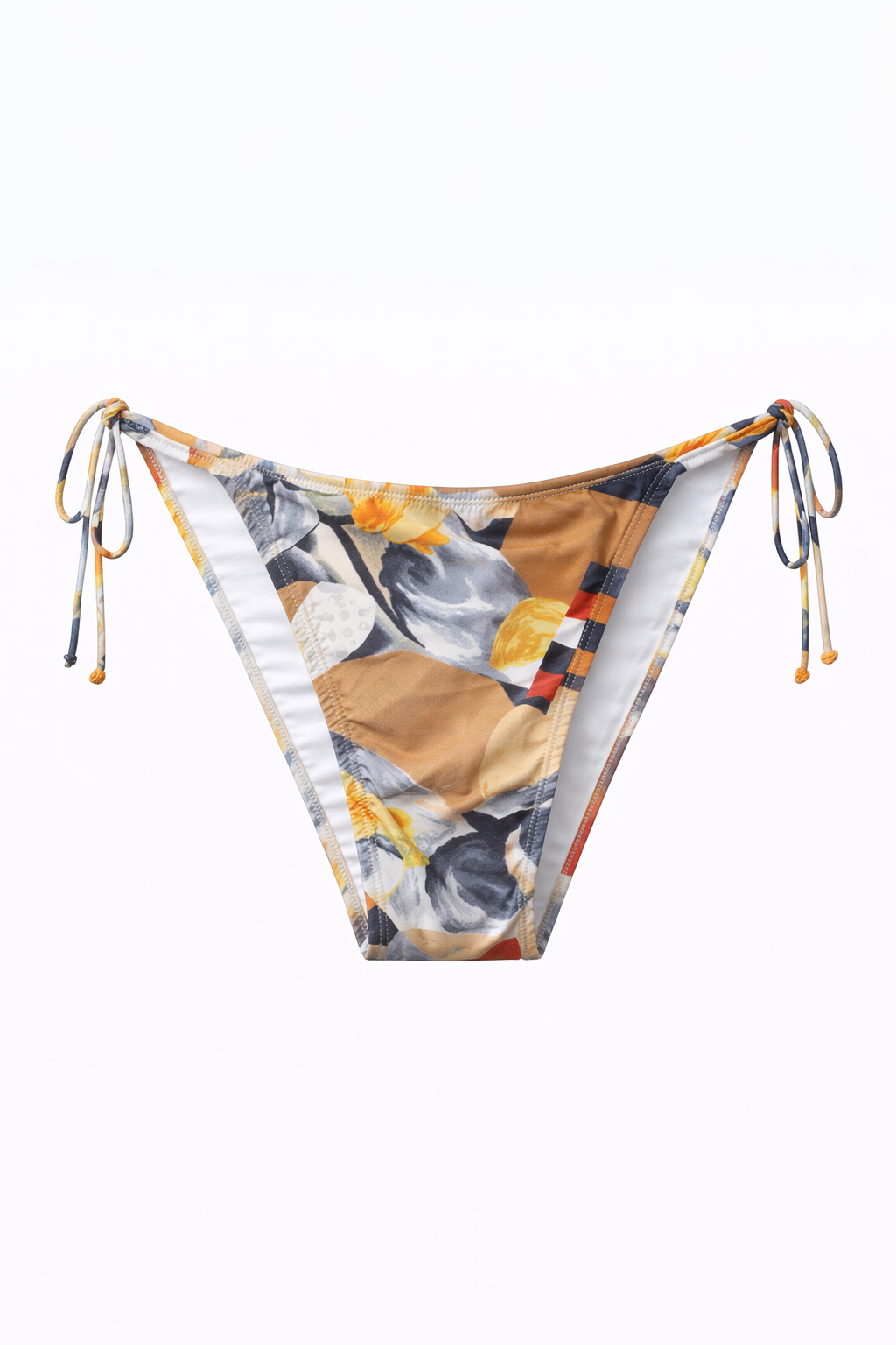 Picasso Side Ties Bikini Bottom - Greek Made Luxury Swimwear