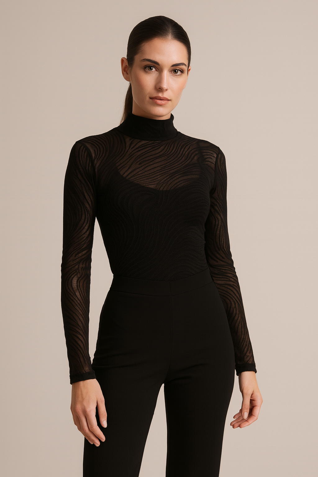 Jolly Black  Mesh Κορμάκι