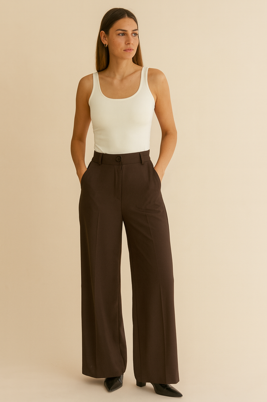 Celine Burgundy Trousers