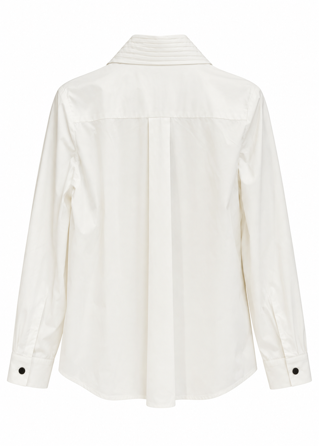 Ivory Pintuck Tie-Neck Blouse