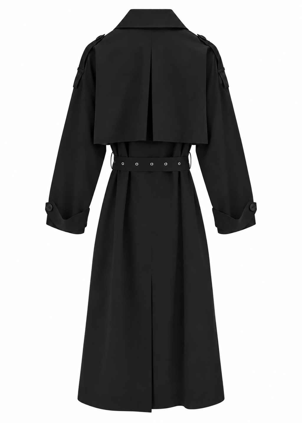 Black Belted Trench Coat