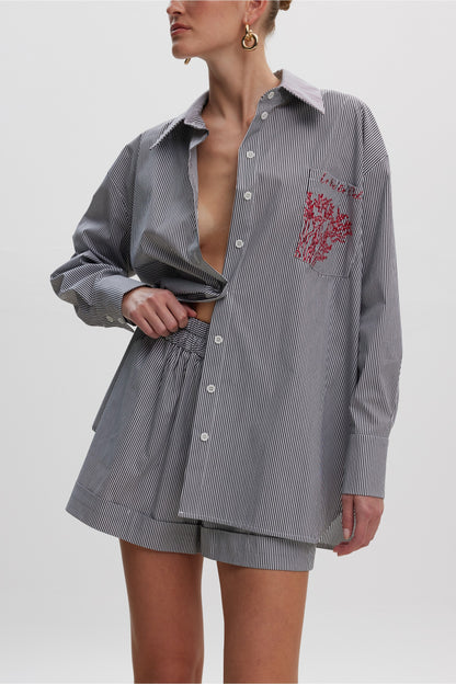 La Vie En Ciel Black Stripes Shirt