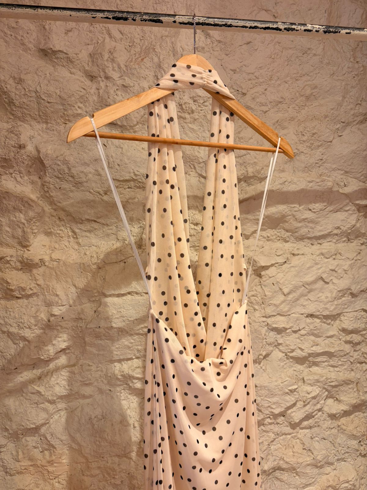 Polka Dot Halter Tulle Dress