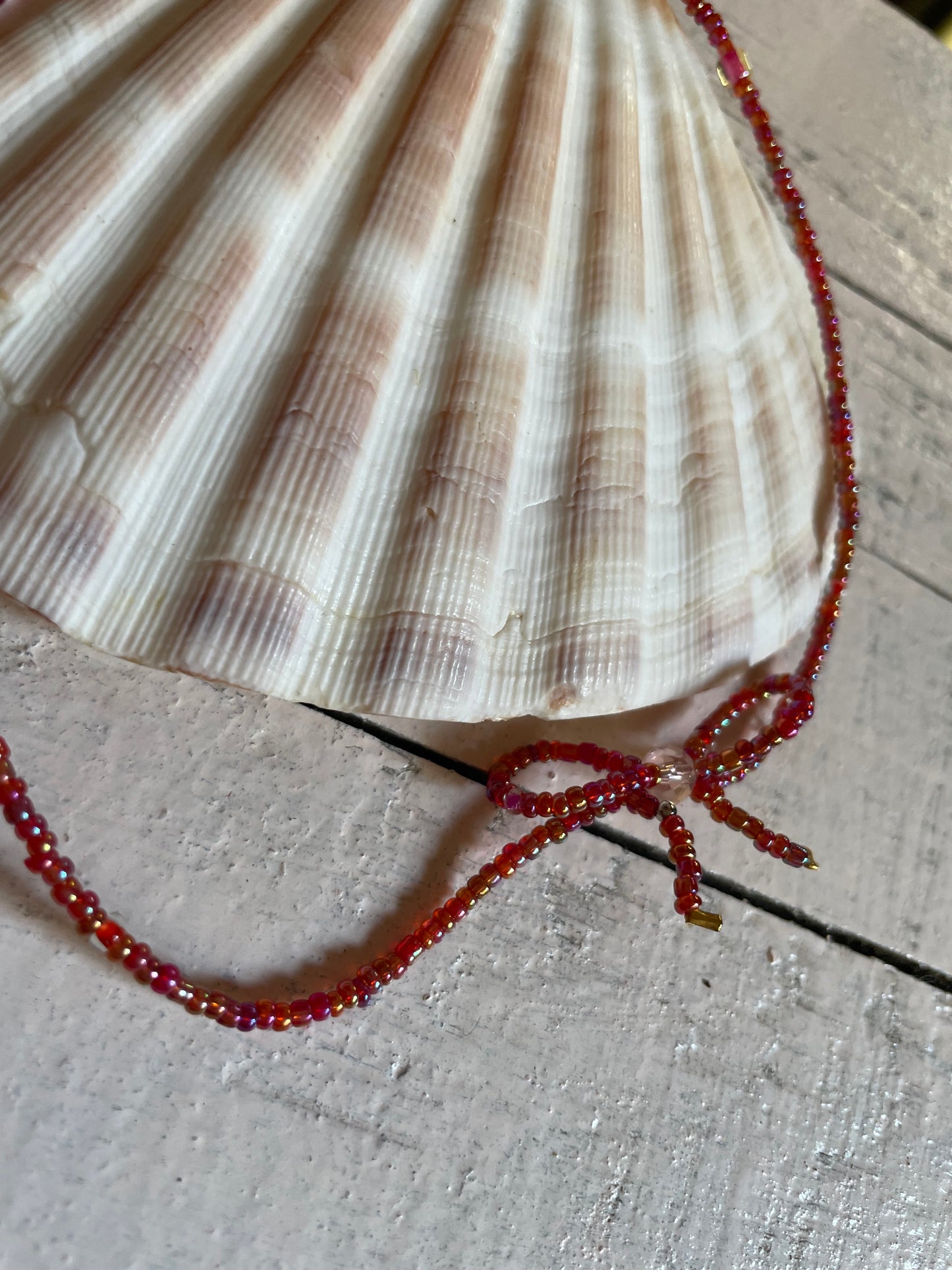 Handmade Pearl Beaded Pendant Necklace