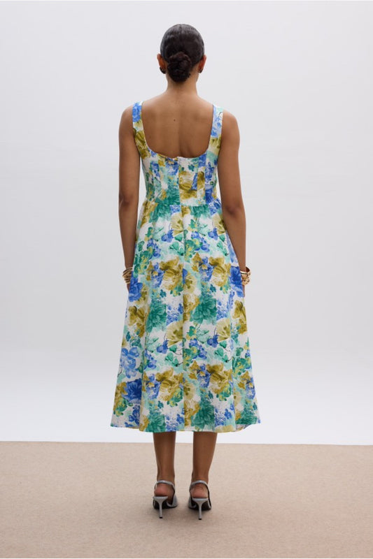 Stephania Floral Midi Φόρεμα