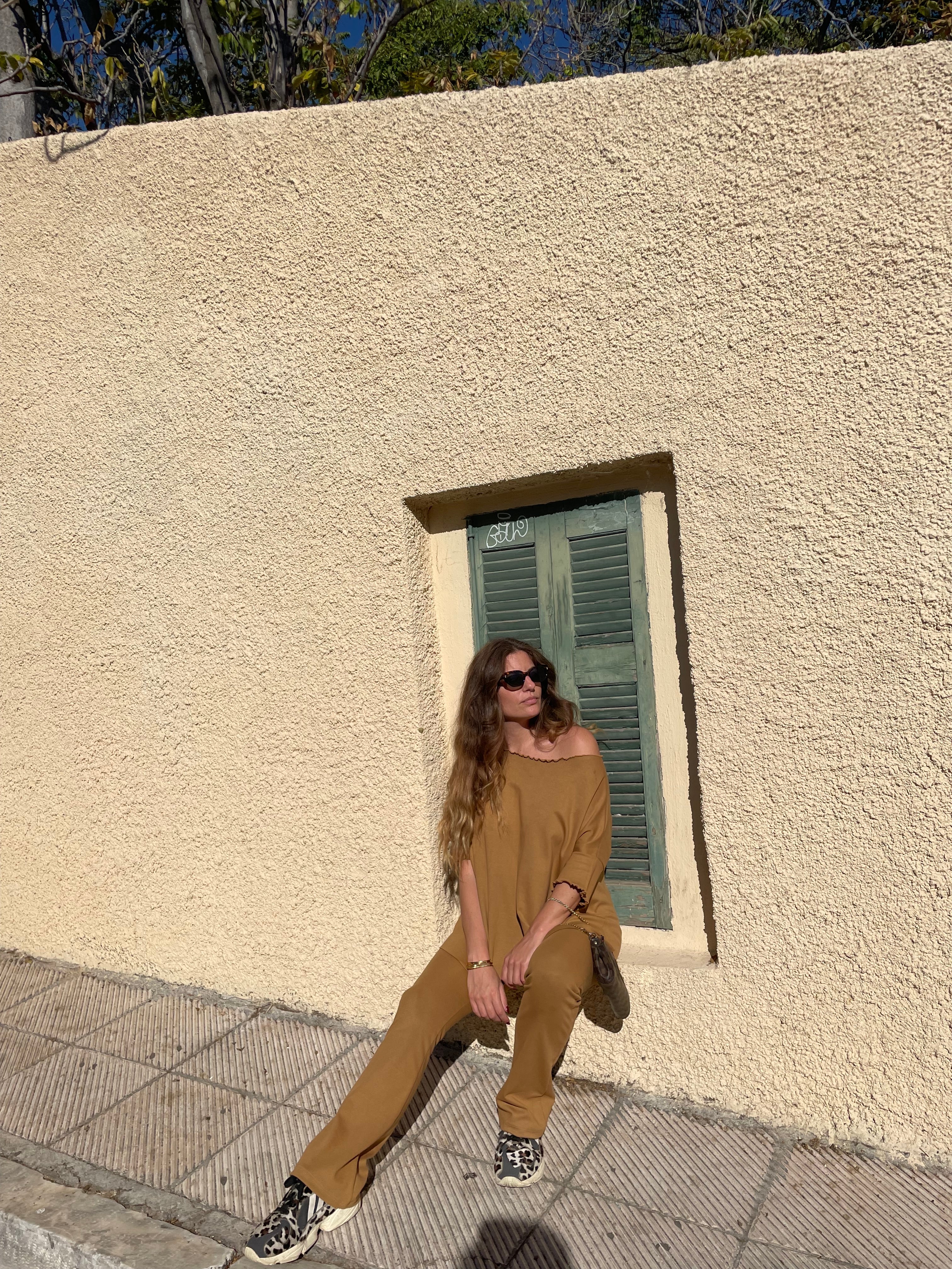 Latte Oversized Top