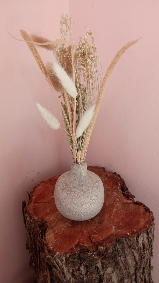 Chic Elegance - Mini Beige Dried Flower Bouquet