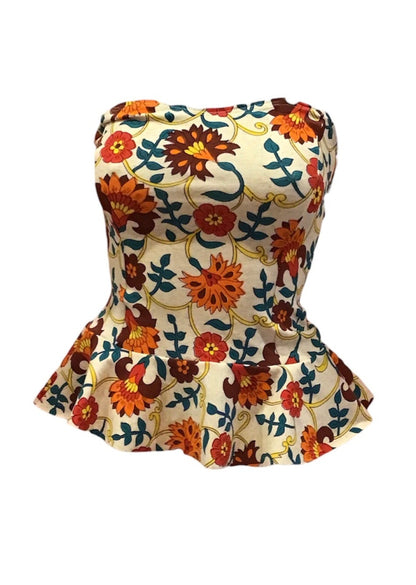 Blooming Strapless Top