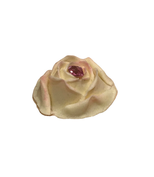 White Rose Elegance Glycerin Soap with Goat Milk and Fragrance