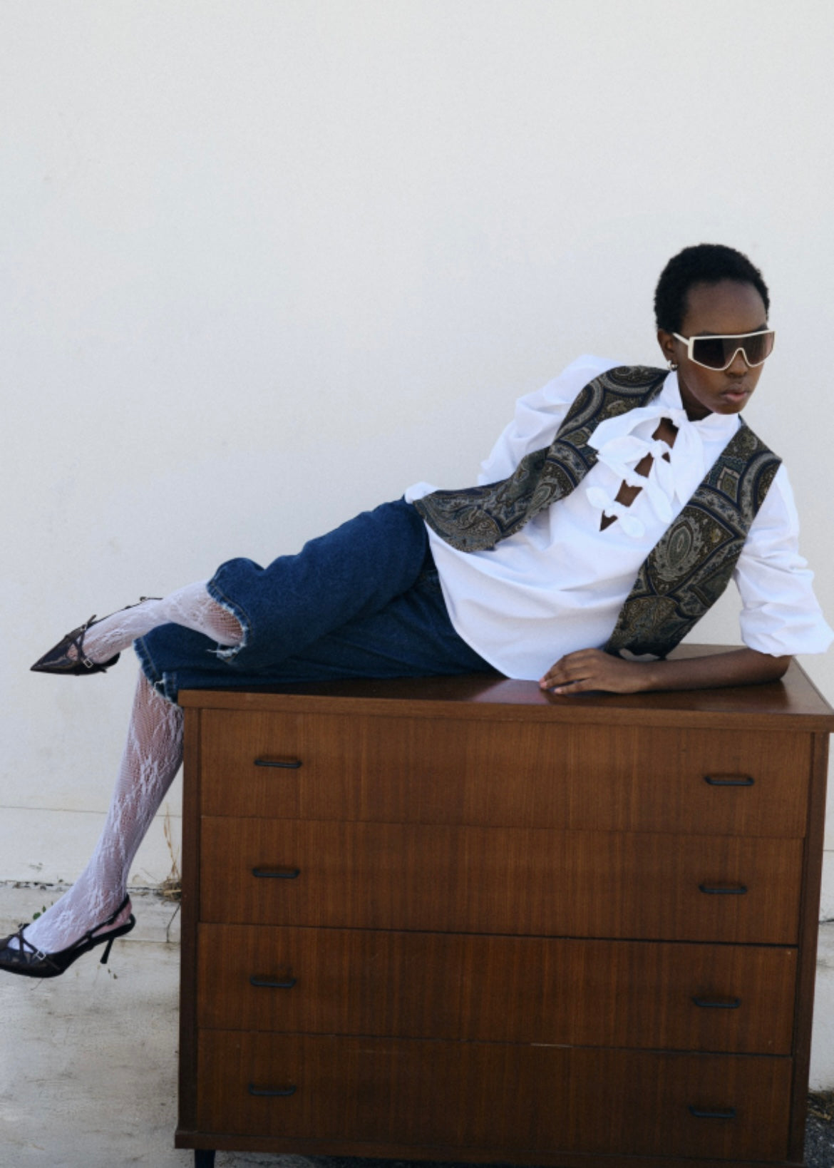 Μπλε τζιν βερμούδα