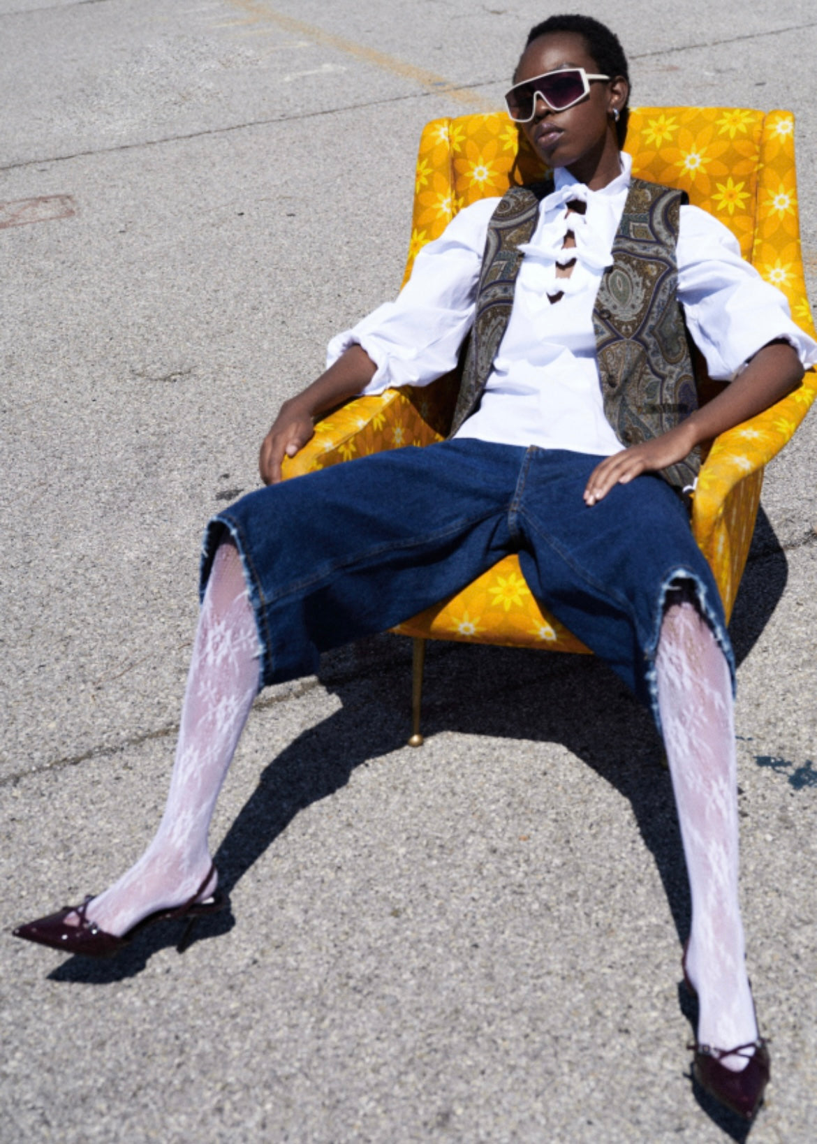 Blue Denim Bermuda Shorts