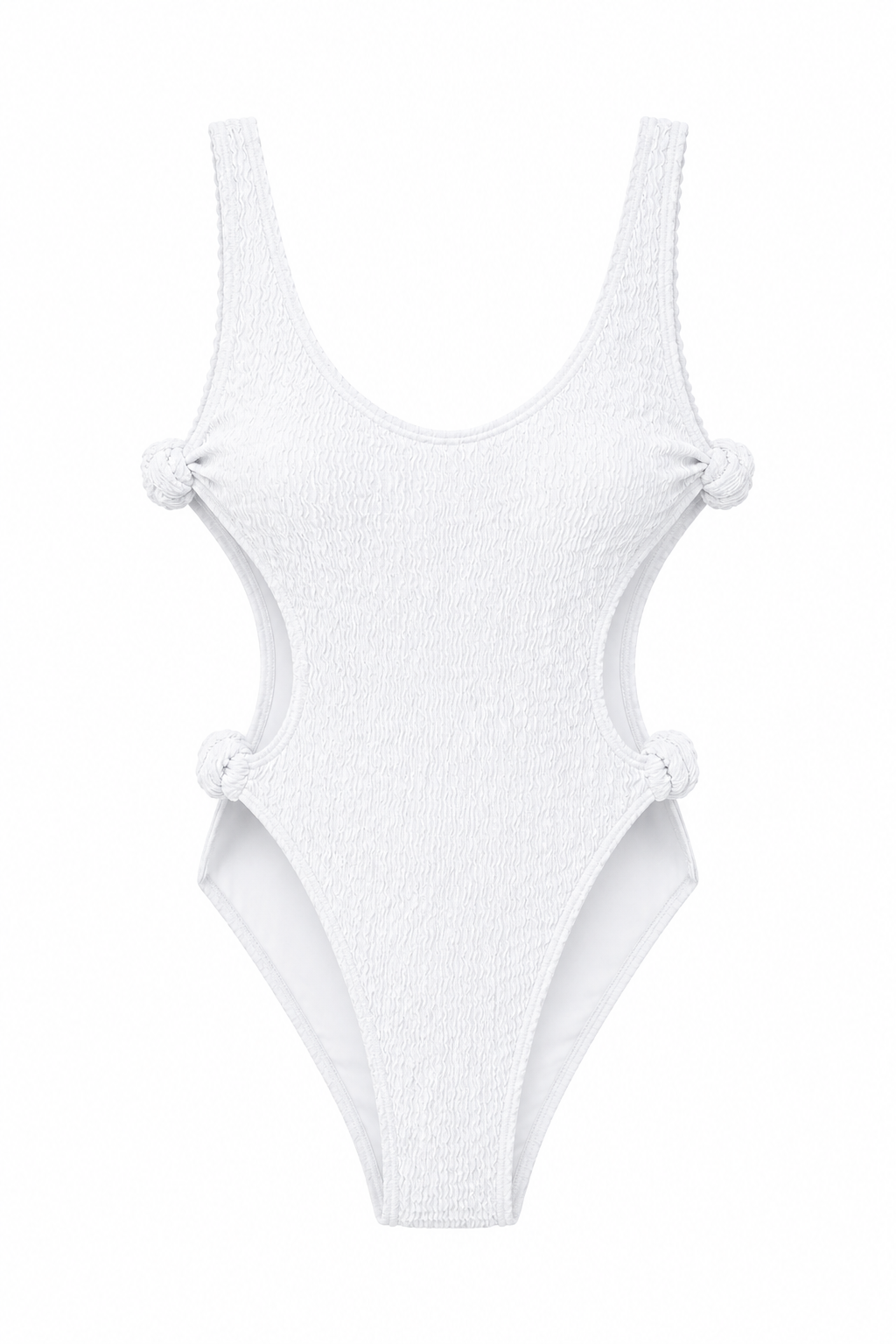 Coraline White Perfect Cut-out Crinkle Swimsuit (PRE-ORDER)