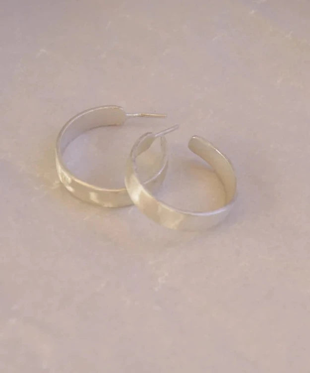 Medium Silver Earrings