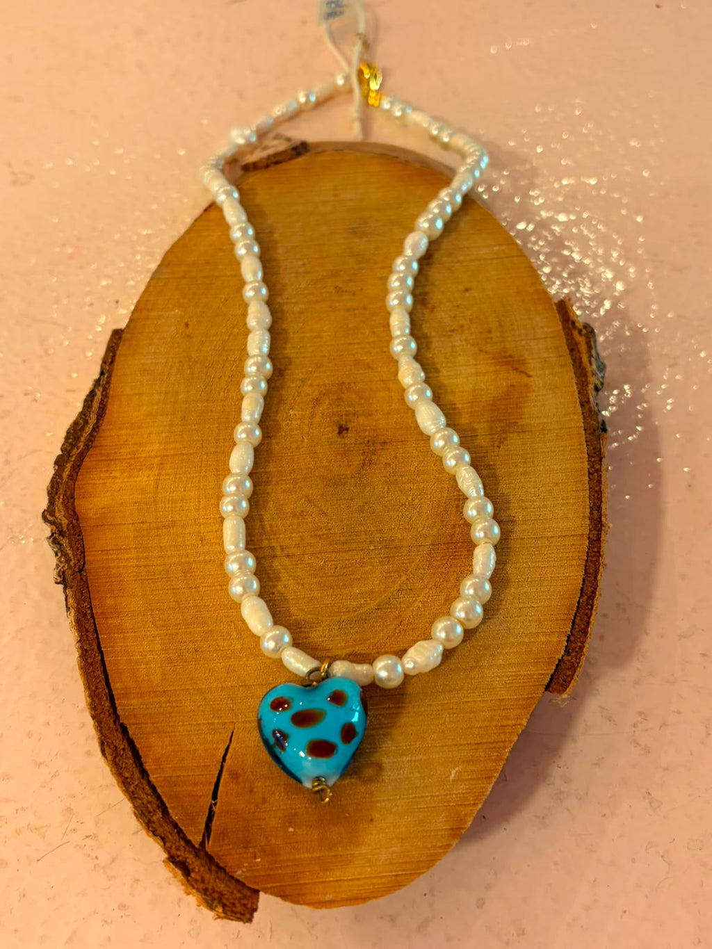 Handmade pearl necklace (020)