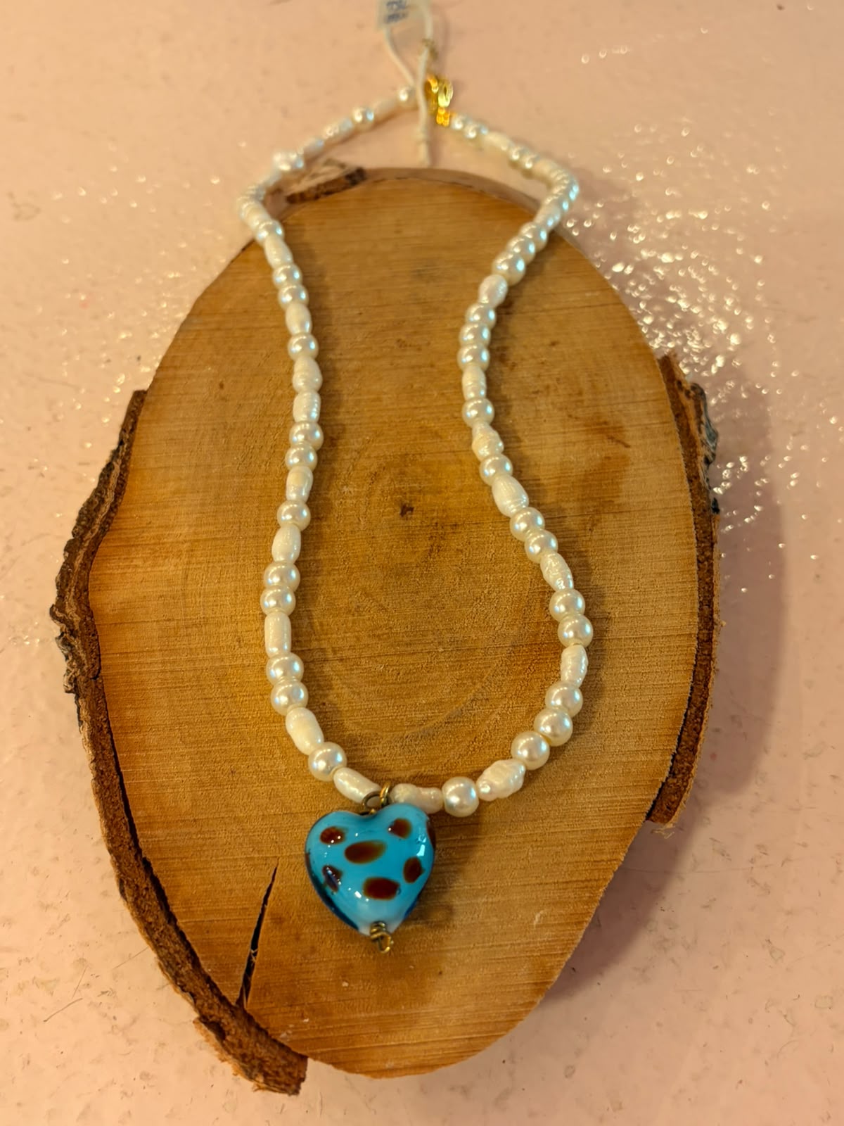 Handmade pearl necklace (020)