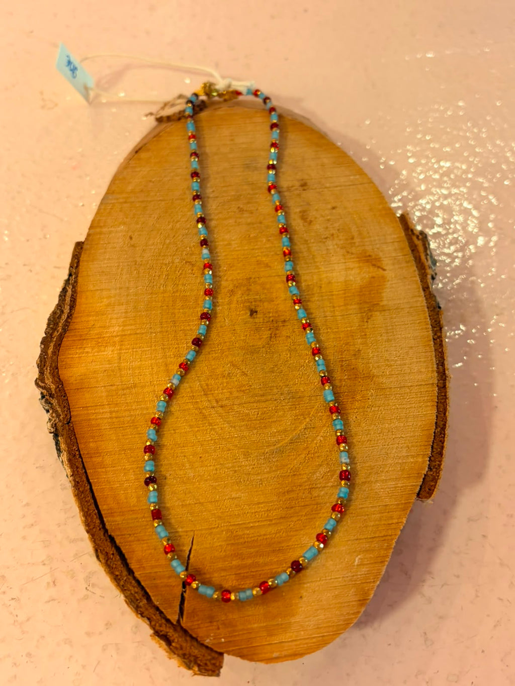 Handmade pearl necklace (017)