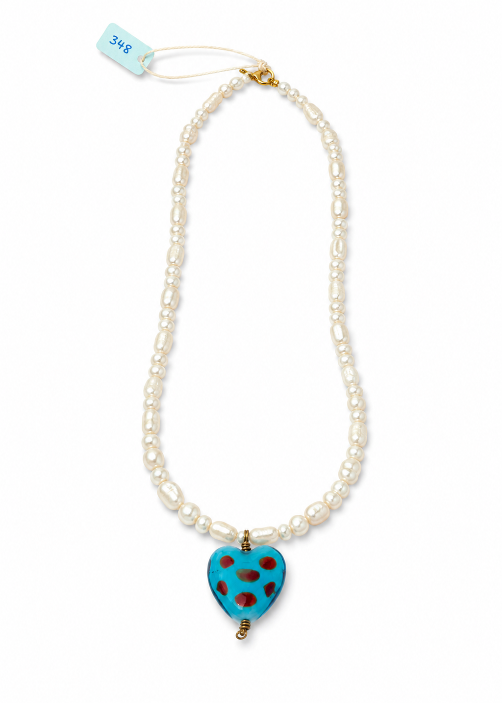 Handmade pearl necklace (020)