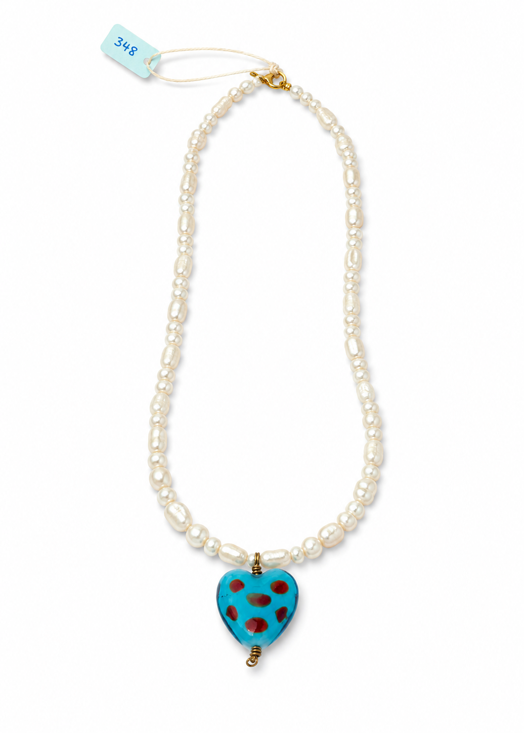 Handmade pearl necklace (020)