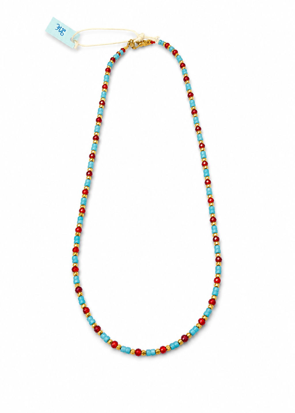 Handmade pearl necklace (017)