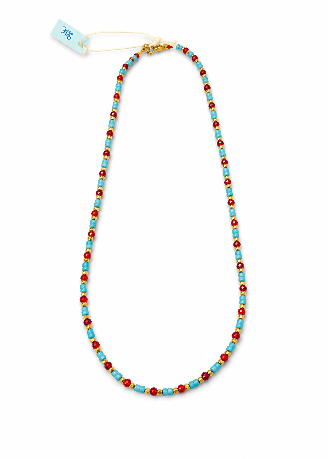 Handmade pearl necklace (017)