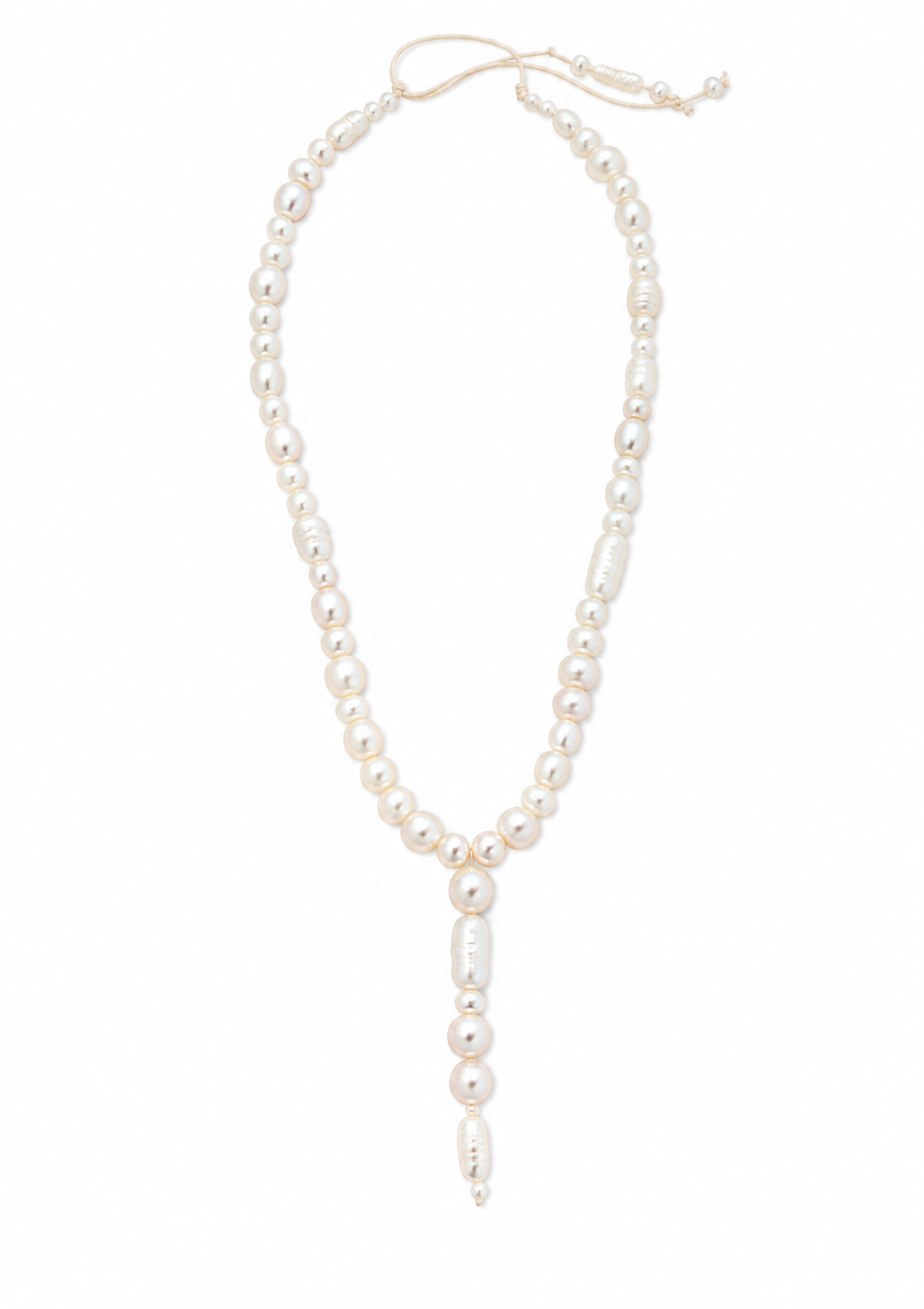 Handmade pearl necklace (023)