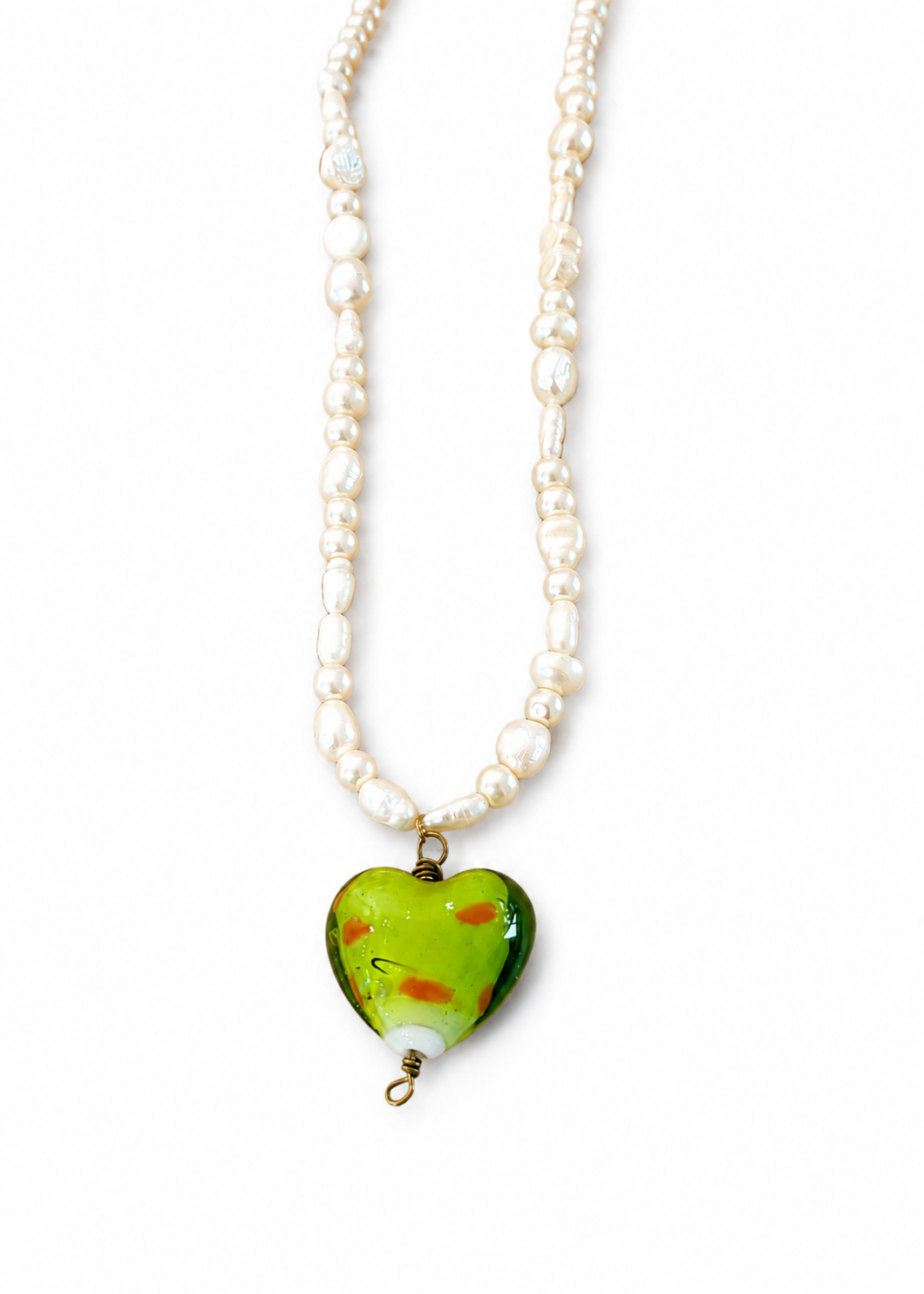 Handmade pearl necklace (019)