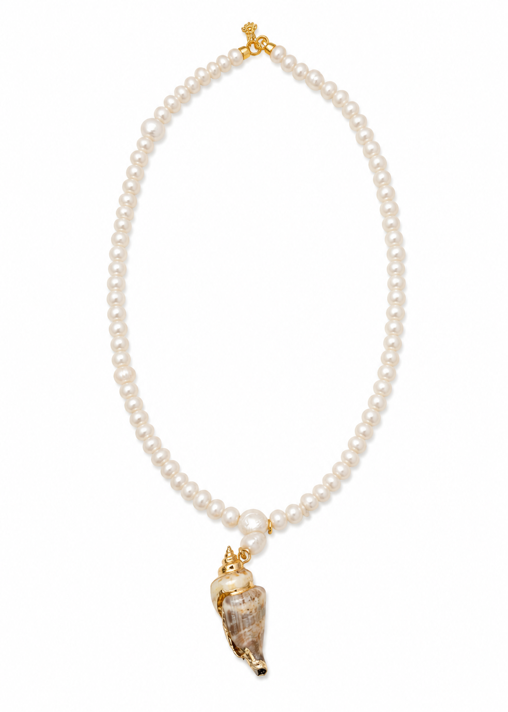 Handmade pearl necklace (022)