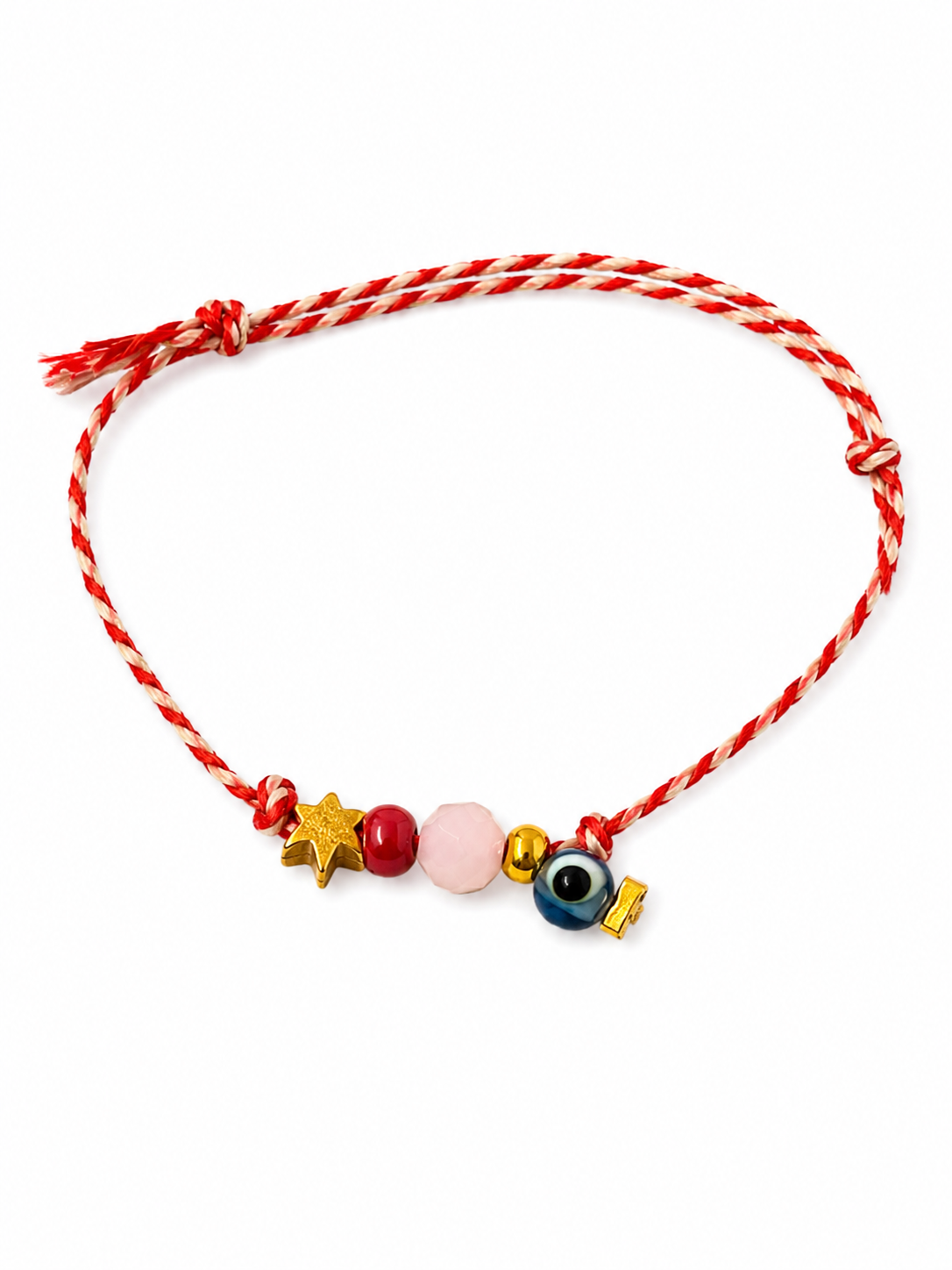 Handmade Evil Eye Cord Bracelet (010) | Greek Lucky Charm