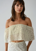 Azul Off-White Lace Top