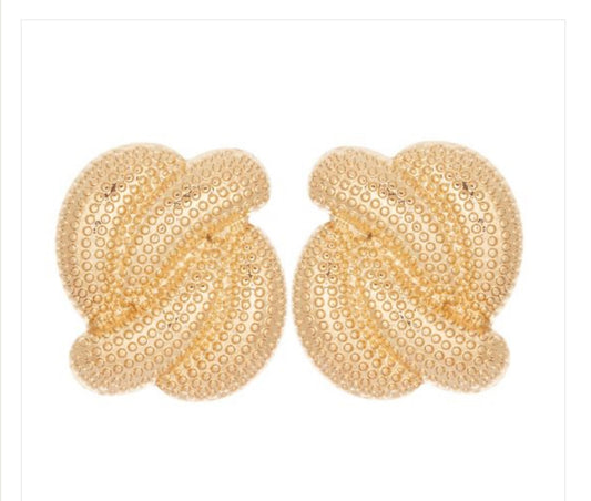 Metallic Knot Earrings