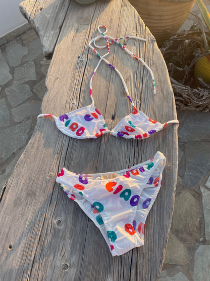 Τρίγωνο Μπικίνι Top με Ciao Print