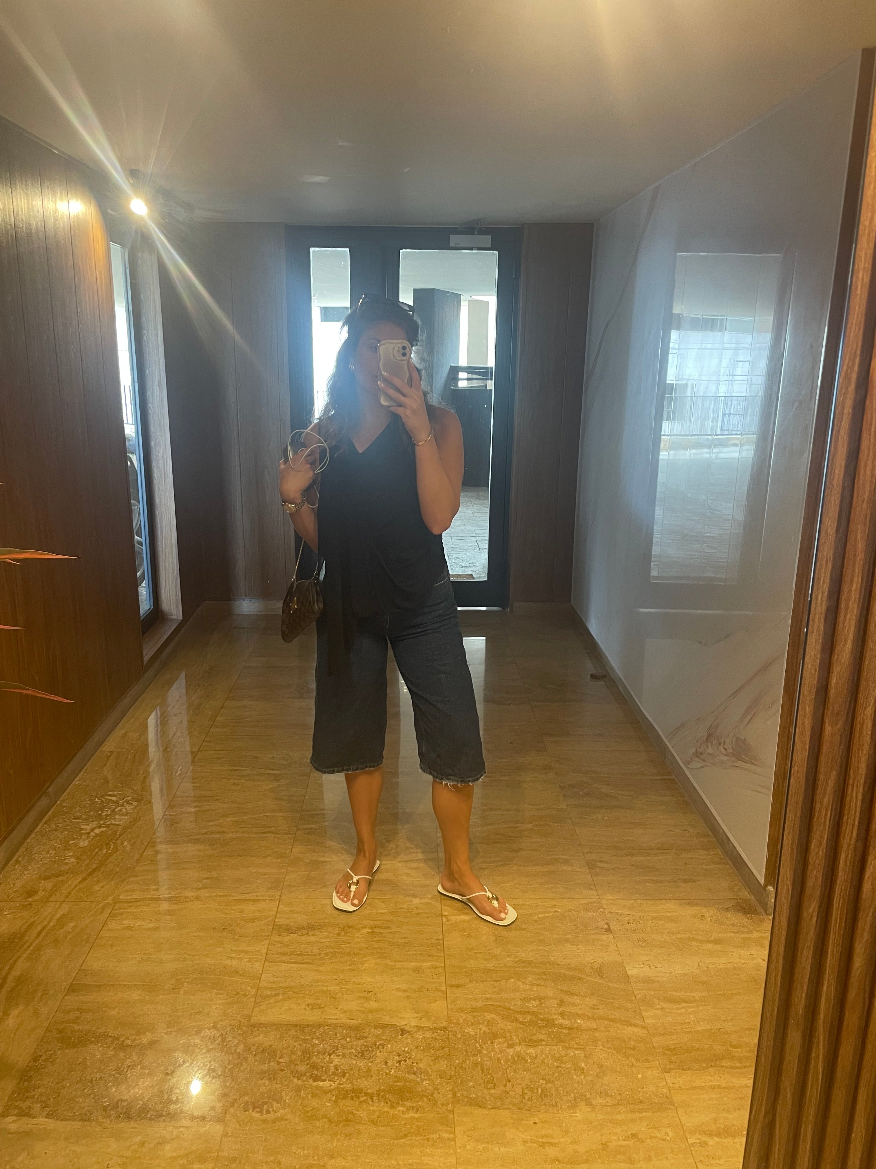 Blue Denim Bermuda Shorts