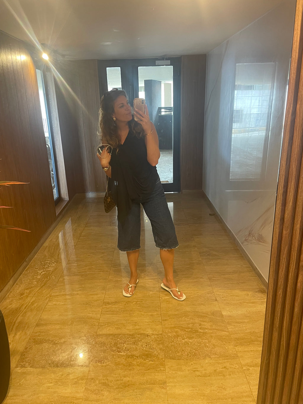 Μπλε τζιν βερμούδα