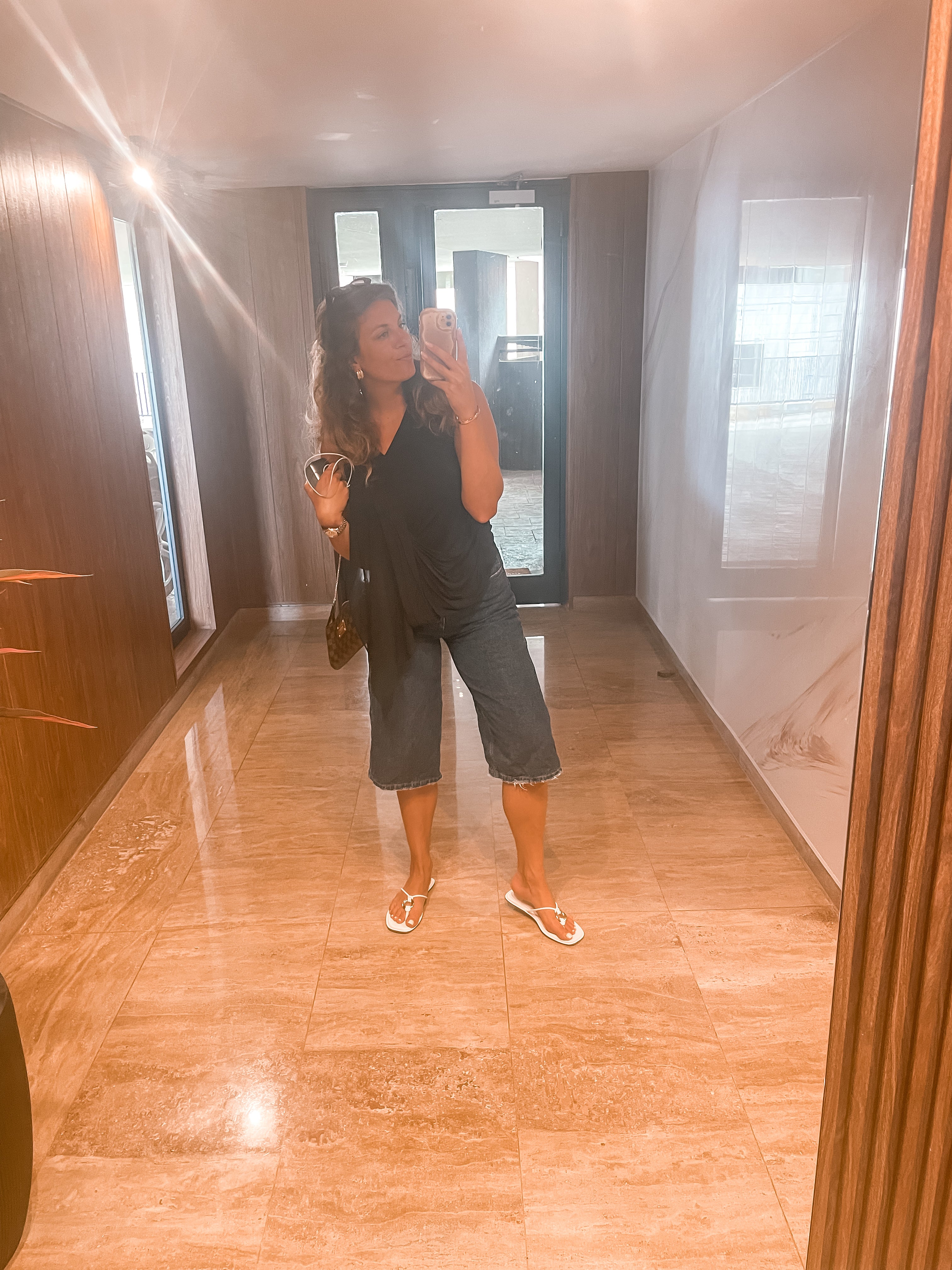 Blue Denim Bermuda Shorts