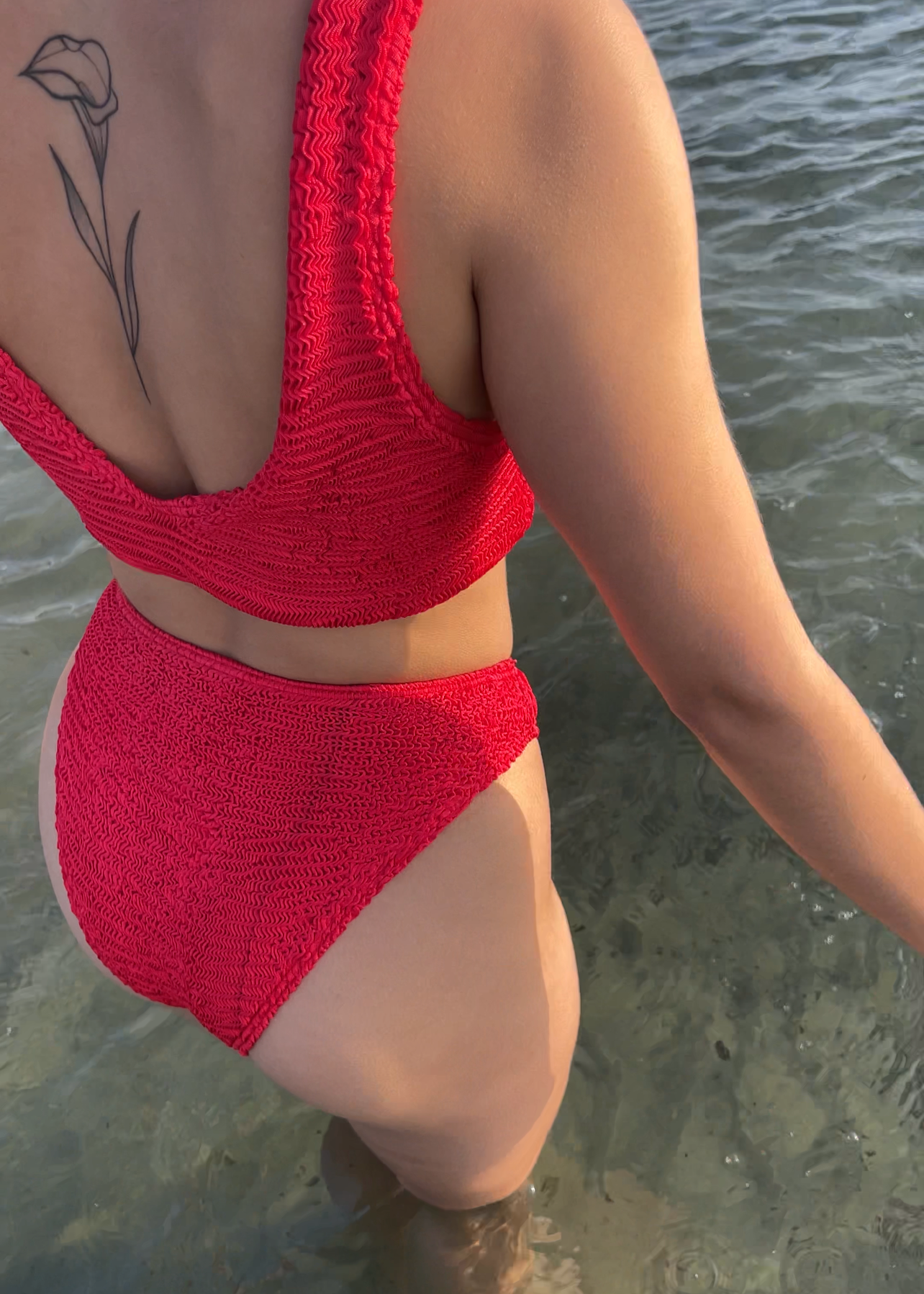 Coraline Ψηλόμεσο Μπικίνι Σλιπ Crinkle