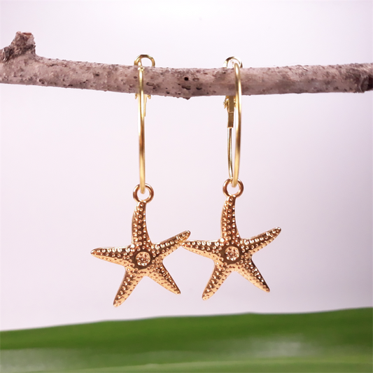 Starfish hanging Earrings