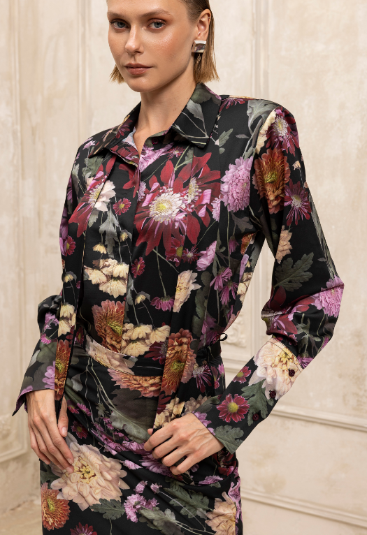 Fleur Realiste Satin Shirt